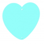 100mm+Acrylic+Heart+Hanging+Plaque+with+Centre+Hanging+Holes+