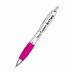 Personalised+Contour+Extra+Ball+Pen+-+Magenta+%28Black+Ink%29