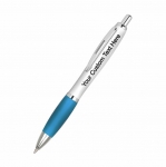 Personalised+Contour+Extra+Ball+Pen+-+Light+Blue+%28Black+Ink%29