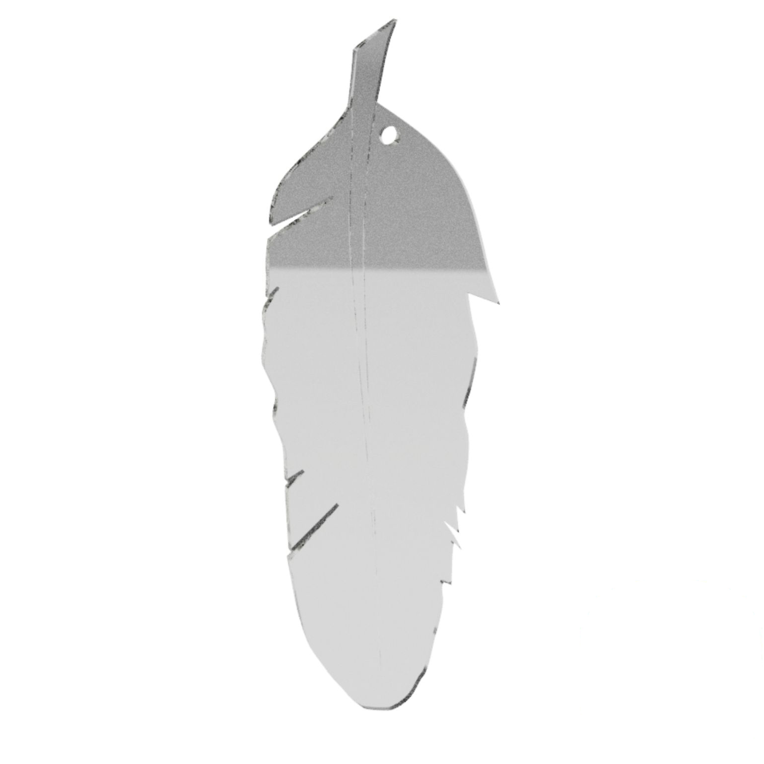 acryliccraft.com - Blank Feather - 125mm