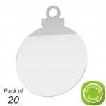 100mm+Bauble+-+2mm+Thick+Clear+Acrylic+Engraving+Blank