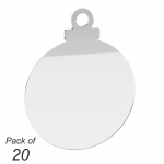 100mm+Bauble+-+2mm+Thick+Clear+Acrylic+Engraving+Blank