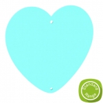 CLEARANCE+-+100mm+Hanging+Heart+-+2+Holes+WHITE+ONLY+x100