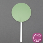 Printed+Blank+-+Sage+Green+-+Cake+Topper+-+100mm+Disc+Paddle