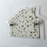 Printed+Blank+-+Neutral+terrazzo+-+House+Shaped+House+Number+Blank+With+Fixings
